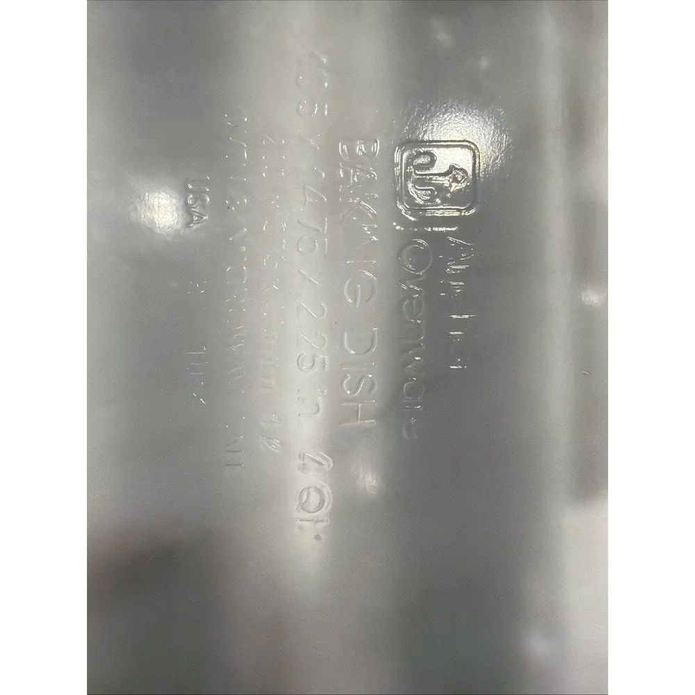 Vintage Anchor Hocking 3 Quart 15x11x3 In Rectangular Casserole Baking Dish USA‎